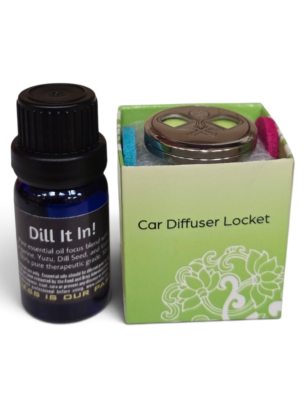 Car Diffuser Locket with Essential Oils For Energy